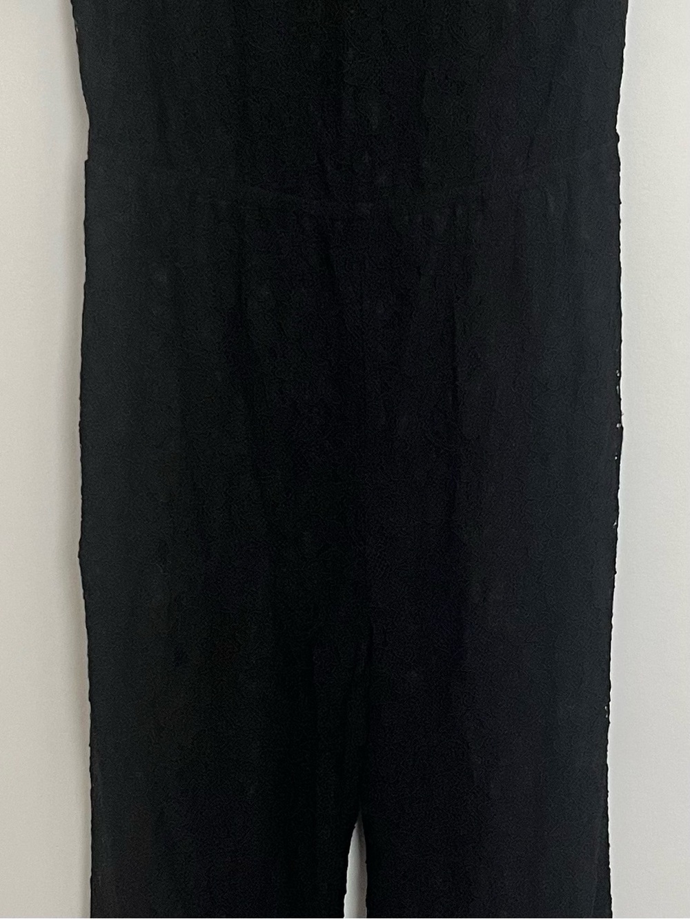 DVF Diane von Furstenberg Kendra Black Lace Jumpsuit Size 10 Party Luxury - Picture 8 of 15